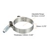 Unique Bargains 304 Stainless Steel T-Bolt Connecting Hose Clamps 2 Pcs - 2 of 4