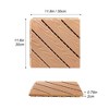 12.2"Plastic Composite Deck Tiles Set of 35pcs, Composite Decking Resist Rust, Water, Weather,DARK GREY - 4 of 4