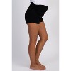 PinkBlush Black Ruched Side Maternity Lounge Shorts - 3 of 4