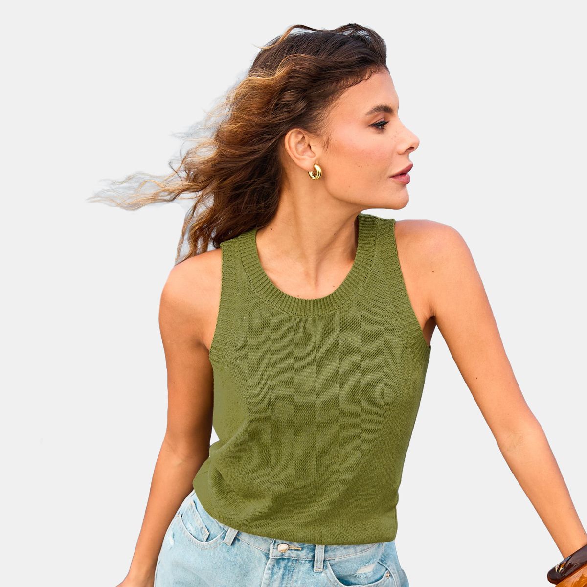 Cupshe Women's Knit Sweater Vest