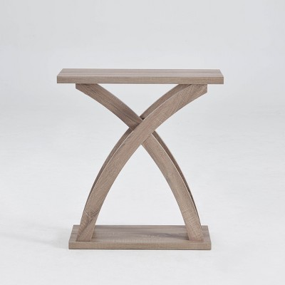 Bella Depot 31.25''W Console Table Curved Legs Dark Taupe Color