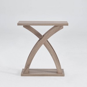 Bella Depot 31.25''W Console Table Curved Legs Dark Taupe Color - 1 of 4