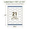 Avery Dissolvable Labels, 1-1/8" x 2-1/4" Oval Scalloped - 3 of 4