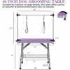 QingMoon 36" Dog Grooming Table, Adjustable Cat Drying Desktop, Foldable Trimming Table with Arm, Noose, Storage Tray, Maximum Capacity Up to 330Lb - 4 of 4