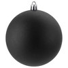 Northlight 12ct Shatterproof Matte Christmas Ball Ornament Set 4" - Black - 3 of 3