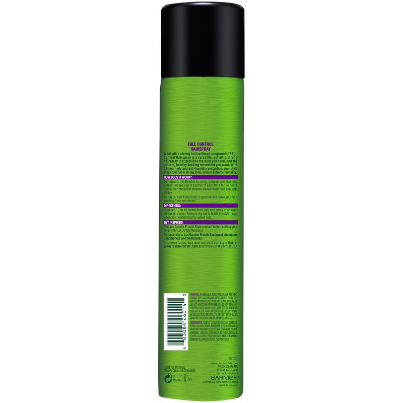 Garnier Fructis Style Full Control Anti-Humidity Ultra Strong Hold Hairspray - 8.25oz, 2 of 5