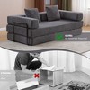 Whisen Sectional Compression Sofa Bed & Floor Futon Couch with Convertible Folding Design, Pillows and Armrests - 4 of 4