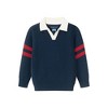 Andy & Evan  Infant  Navy Collared Sweater w/Cognac Hybrid Pant - image 4 of 4