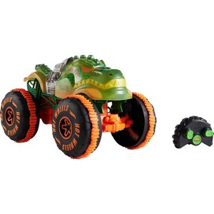 Hot Wheels Monster Truck Dino Remote Control Vehicle 1:15 Scale - 2pk - 1 of 4