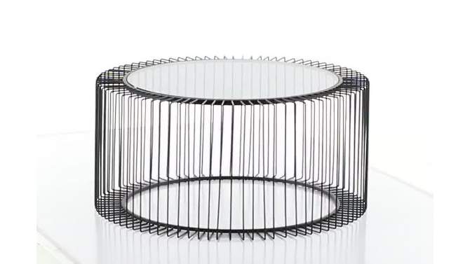 Contemporary Metal Coffee Table Black - Olivia &#38; May, 2 of 6, play video