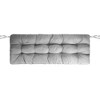 NewHome "Waterproof Bench Seat Cushion for Indoor/Outdoor Furniture, Non-Slip with Ties, 51.18x19.68in" Gray 10cm thick - 2 of 4