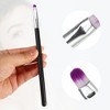 Unique Bargains Face Concealer Makeup Brush Kit Black 3 Pcs - image 4 of 4