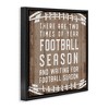 Stupell Industries Time of Year Football Season Floating Frame Canvas Art, Black, 25" x 25" - 2 of 4