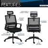 Vynxaria Techni Mobili Ergonomic Office Chair with Lumbar Support and Adjustable Headrest - 3 of 4