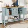 LunaLulinlk Storage Vintage Console Table with Four Small Drawers and Bottom Shelf for Living Rooms, Entrances and Kitchens - 2 of 4