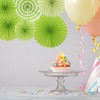 Unique Bargains Home Party Decoration Festive Paper Fans with 6 Pcs - 4 of 4