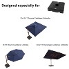 PURPLE LEAF Patio Cantilever Umbrella Weighted Base - 4 of 4