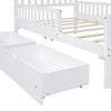 NicBex Twin/Full Size Bed Frame,Wood Platform Bed with Guardrails on Both Sides and 2 Storage Drawers,Bed Frame with Headboard for Teens,Kids - 4 of 4