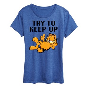Women's - Garfield - Try To Keep Up Short Sleeve Graphic T-Shirt - 1 of 4