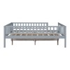 Full Size Daybed Wood Bed with Two Drawers, Fence Rails and Storage Bed Frame for Kids Bedroom No Box Spring Needed Bed Frame 79.5x57x28.3 in Gray - 2 of 4