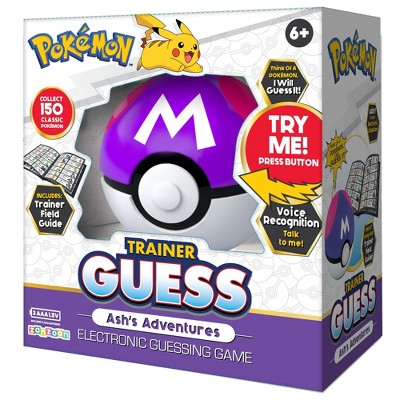 Pokémon: Trainer Guess - Ash Adventures - Electronic Guessing Game, Collect 150 Pokemon, Field Guide, Talk To Your Light & Sound Poke Ball, Kids 6+