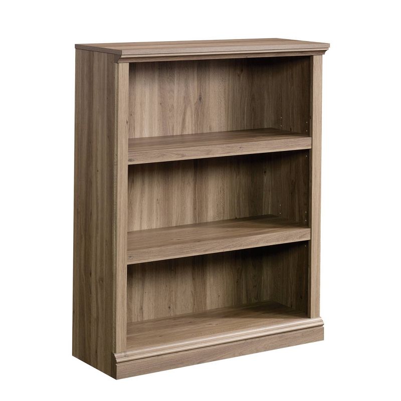 43.78&#34;Shelf Bookshelf Salt Oak - Sauder: Adjustable 3-Shelf Storage, Wood Composite, Light Brown, 4 of 9