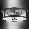 Urban Ambiance Luxury Modern Farmhouse Indoor Ceiling Light,  4-3/8''H x 12-5/8"W x 12-5/8''D,  Matte Black Finish, UHP4596 - 3 of 4