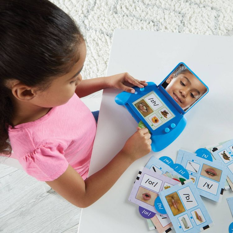 hand2mind Talking Mirror My Sounds Phoneme Set: Preschool Language Skills Plastic Teaching Charts & Props, 25 Pieces, 5 of 8