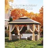 11x11ft Pop Up Gazebo Tent with Mosquito Netting, Outdoor Canopy Shelter Easy Setup, Water & UV Resistant - 3 of 4