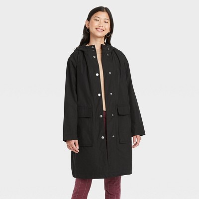 Women's Rain Coat - A New Day™ Black XS