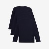 X RAY 3 Pack Kids And Boys 100% Cotton Long Sleeve Crewneck T-Shirts - 2 of 4