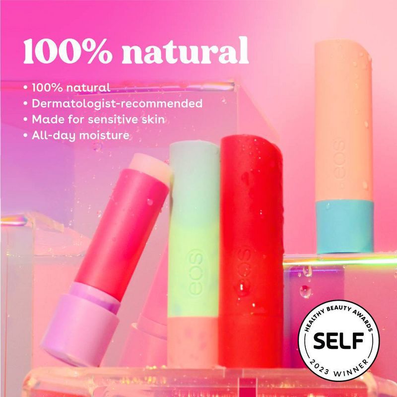 eos 100% Natural Lip Balm Sticks - Watermelon Fros&#233; and Lychee Martini - 2pk/0.28oz, 4 of 11