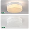 KWPZQEB Ceiling Light, Iron Round Low Profile Ceiling Light, 24W Flush Mount Ceiling Light, 3 Color Temperature Options for Bedroom, Closet Room - 4 of 4