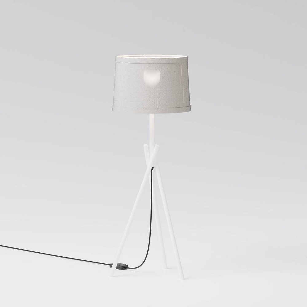 Photos - Floodlight / Street Light Infibrite 26" Sleek Crossed Legs Table Lamp with Fabric Shade E26 Bulb Fri