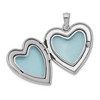 Black Bow Jewelry Sterling Silver 24mm Polished Heart Locket - 4 of 4