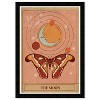 15" x 21" Moon Astral Butterfly Framed Wall Art Print Pink - Wynwood Studio: Modern Style, Digital Art, Black Frame, Vertical Layout - 3 of 4