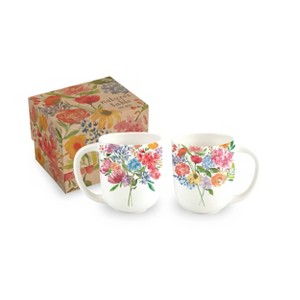 Nature's Table Floral Drinkware 13oz Mug - Rosanna - 1 of 3