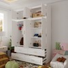 Famapy White Combo Armoire Modern Cloths Storage Cabinet - 4 of 4