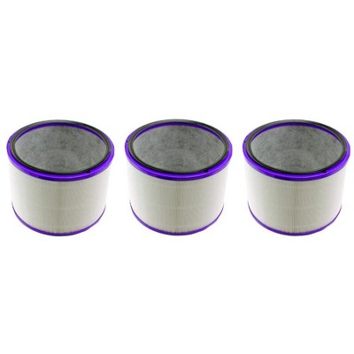 Nispira 2 in 1 HEPA Filter Activated Carbon Filter for HP01 HP02 DP01 Pure Cool Link Desk & Pure Hot Cool Link Air Purifiers. 3 Packs