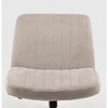 TiramisuBest Beige Fabric Cross Legged Office Chair: Wide, Soft, Ergonomic, Multi-Functional & Easy Assemble - 3 of 3