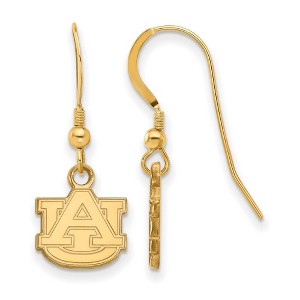 Black Bow Jewelry 14k Yellow Gold Plated Sterling Silver Auburn Tigers NCAA Dangle Earrings - 1 of 3