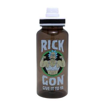 Just Funky Rick and Morty "Gon' Give It To Ya"  32 Ounce Plastic Water Bottle