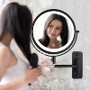 8 Inch Wall Mounted Makeup Mirror, Rechargeable Double Sided 1X/10X Magnifying with 3 Color Lights - 3 of 4