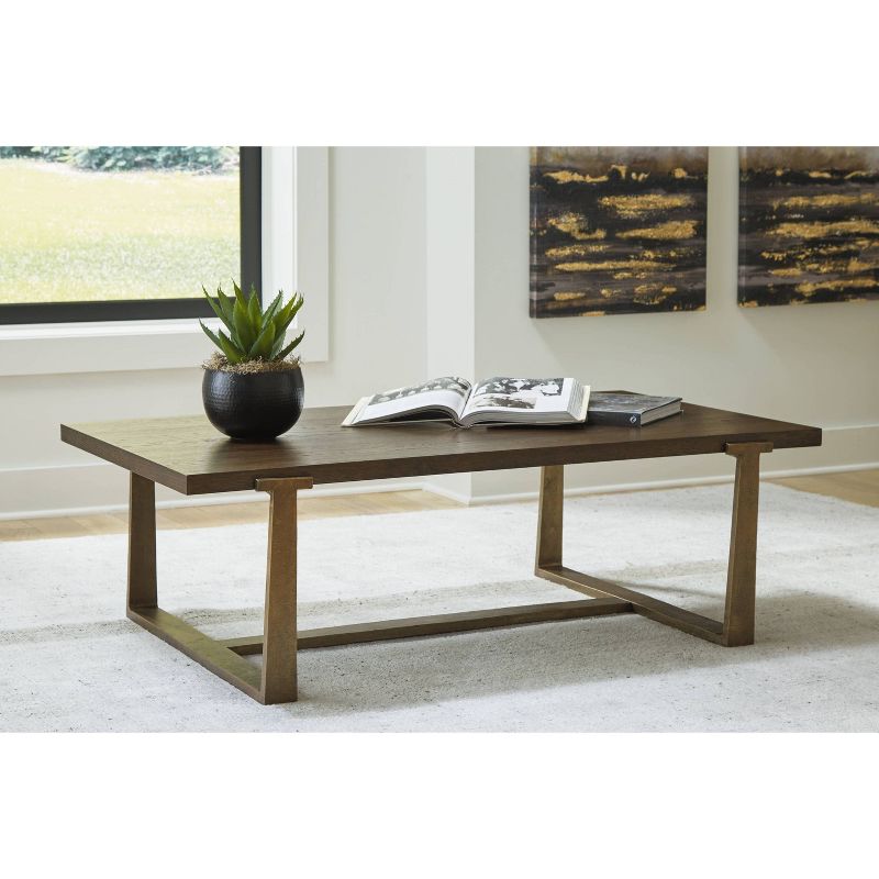 Balintmore Coffee Table Metallic Brown/Beige - Signature Design by Ashley, 2 of 7