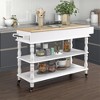 56In Kitchen Cart, Rolling Kitchen Island, Microwave Stand, Island On Wheels With Storage, 2-sided Kitchen Island Cart On Wheels, Wine And Spice Rack - 3 of 4