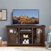 LIVAREEmlen 2 Doors Cabinet Farmhouse Cabinet, Farmhouse TV Stand Barn Design,Modern Farmhouse TV Media Stand 60.23"W*15.35"D*31.7"H - 2 of 4