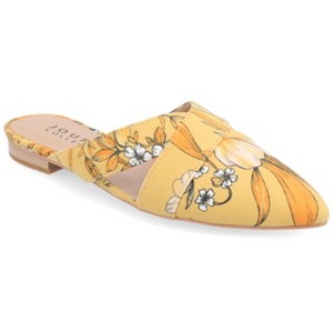 Journee Collection Women's Gerda Slip On Almond Toe Mules Flats - 1 of 4