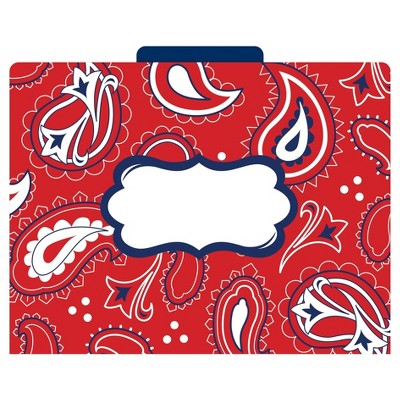 Barker Creek File Folders, 9.5" x 12", 12ct - Bandana