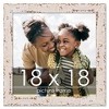 PosterPalooza | Square Shabby Chic White Picture Frame - UV Acrylic, Foam Board Backing, Hanging Hardware - 2 of 4