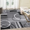 Modern Geometric Rugs, Machine Washable Low Pile Non-Slip Rugs, Modern Stain Resistant Indoor Rugs, Living Room, Bedroom - 3 of 4